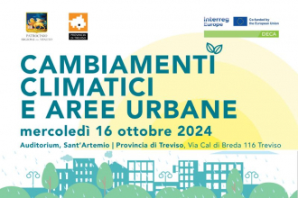 Cambiamenti climatici e aree urbane: il 16 ottobre convegno in Provincia per Comuni e Ordini Professionali
